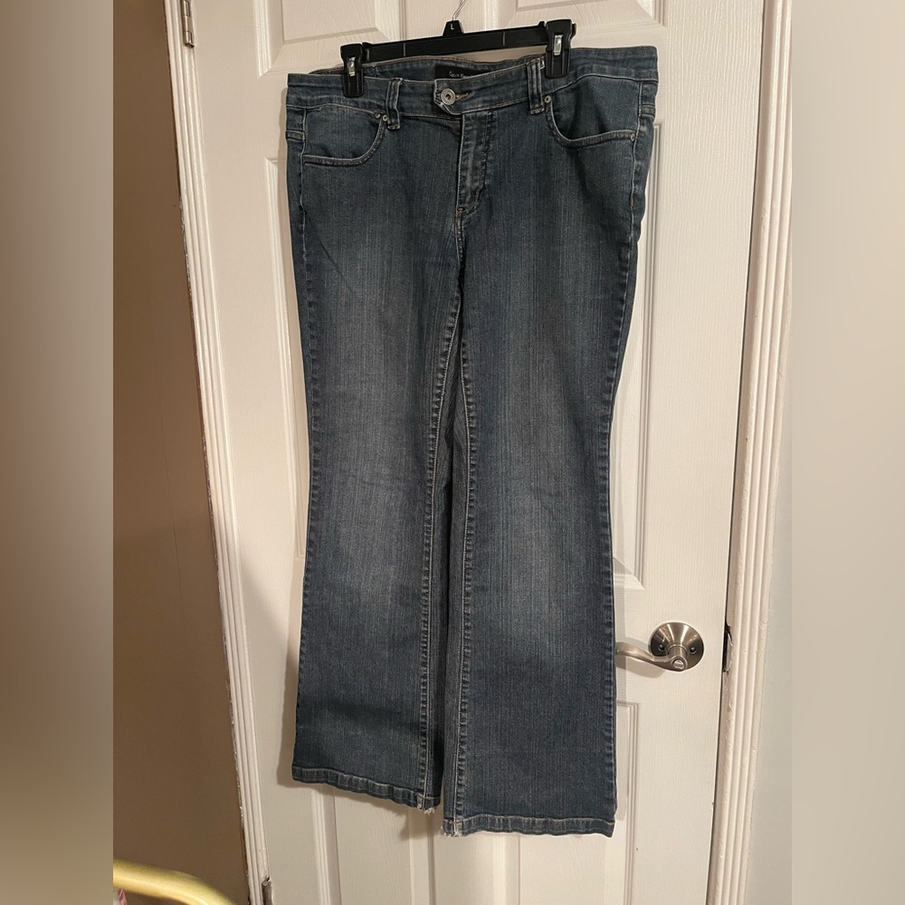 Calvin Klein Dark Blue Flare Jeans